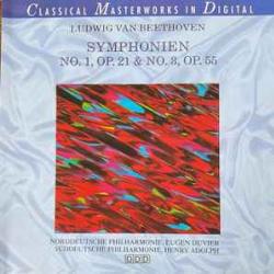 BEETHOVEN Symphonien No. 1, Op. 21 & No. 3, Op. 55 Фирменный CD BEETHOVEN Symphonien No. 1, Op. 21 & No. 3, Op. 55 Фирменный CD