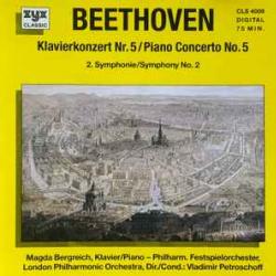 BEETHOVEN Klavierkonzert Nr. 5 = Piano Concerto No. 5 / 2. Symphonie = Symphony No. 2 Фирменный CD BEETHOVEN Klavierkonzert Nr. 5 = Piano Concerto No. 5 / 2. Symphonie = Symphony No. 2 Фирменный CD