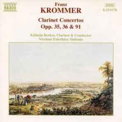 KROMMER Clarinet Concertos Opp. 35, 36 & 91 Фирменный CD KROMMER Clarinet Concertos Opp. 35, 36 & 91 Фирменный CD