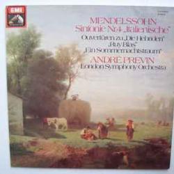 MENDELSSOHN Symphonie Nr.4 "Italienische" / Ouvertüren Виниловая пластинка MENDELSSOHN Symphonie Nr.4 "Italienische" / Ouvertüren Виниловая пластинка