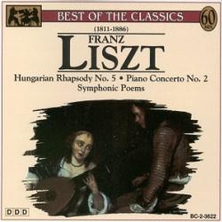 LISZT Hungarian Rhapsody No. 5; Piano Concerto No.2; Symphonic Poems Фирменный CD LISZT Hungarian Rhapsody No. 5; Piano Concerto No.2; Symphonic Poems Фирменный CD
