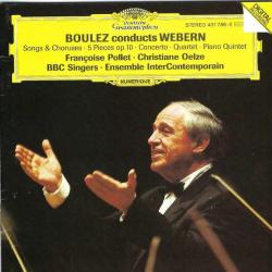 WEBERN Boulez Conducts Webern: Songs & Choruses · 5 Pieces Op. 10 · Concerto · Quartet · Piano Quintet Фирменный CD WEBERN Boulez Conducts Webern: Songs & Choruses · 5 Pieces Op. 10 · Concerto · Quartet · Piano Quintet Фирменный CD