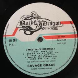 SAVAGE GRACE Master Of Disguise Виниловая пластинка SAVAGE GRACE Master Of Disguise Виниловая пластинка