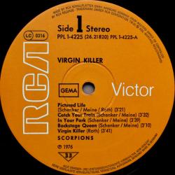 SCORPIONS VIRGIN KILLERS Виниловая пластинка SCORPIONS VIRGIN KILLERS Виниловая пластинка