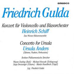 Friedrich Gulda / Heinrich Schiff / Ursula Anders Konzert Für Violoncello Und Blasorchester / Concerto For Ursula Фирменный CD Friedrich Gulda / Heinrich Schiff / Ursula Anders Konzert Für Violoncello Und Blasorchester / Concerto For Ursula Фирменный CD
