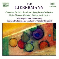 Rolf Liebermann Concerto For Jazz Band And Symphony Orchestra / Medea-Monolog (Cantata) / Furioso For Orchestra Фирменный CD Rolf Liebermann Concerto For Jazz Band And Symphony Orchestra / Medea-Monolog (Cantata) / Furioso For Orchestra Фирменный CD