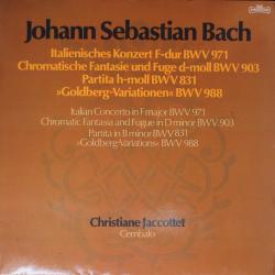 BACH Italienisches Konzert F-Dur BWV 971 / Chromatische Fantasie Und Fuge In D-moll BWV 903 / Partita H-Moll BWV 831 / »Goldberg-Variationen« BWV 988 Виниловая пластинка BACH Italienisches Konzert F-Dur BWV 971 / Chromatische Fantasie Und Fuge In D-moll BWV 903 / Partita H-Moll BWV 831 / »Goldberg-Variationen« BWV 988 Виниловая пластинка