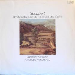 SCHUBERT Drei Sonatinen Op. 137 Für Klavier Und Violine Виниловая пластинка SCHUBERT Drei Sonatinen Op. 137 Für Klavier Und Violine Виниловая пластинка