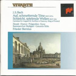 BACH Auf, Schmetternde Töne BWV 206 / Schleicht, Spielende Wellen BWV 207a / Cantatas For August III Kurfürst Of Saxony, King Of Poland Фирменный CD BACH Auf, Schmetternde Töne BWV 206 / Schleicht, Spielende Wellen BWV 207a / Cantatas For August III Kurfürst Of Saxony, King Of Poland Фирменный CD