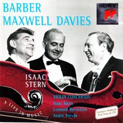 Barber, Maxwell Davies, Isaac Stern, Leonard Bernstein, André Previn Violin Concertos Фирменный CD Barber, Maxwell Davies, Isaac Stern, Leonard Bernstein, André Previn Violin Concertos Фирменный CD