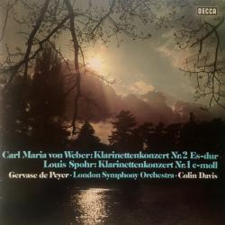 CARL MARIA VON WEBER Klarinettenkonzerte Виниловая пластинка CARL MARIA VON WEBER Klarinettenkonzerte Виниловая пластинка