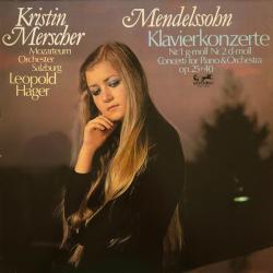 MENDELSSOHN Klavierkonzerte Nr. 1 G-moll Op. 25 & Nr. 2 D-moll Op. 40 Виниловая пластинка MENDELSSOHN Klavierkonzerte Nr. 1 G-moll Op. 25 & Nr. 2 D-moll Op. 40 Виниловая пластинка