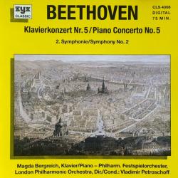 BEETHOVEN Klavierkonzert Nr. 5 = Piano Concerto No. 5 / 2. Symphonie = Symphony No. 2 Фирменный CD BEETHOVEN Klavierkonzert Nr. 5 = Piano Concerto No. 5 / 2. Symphonie = Symphony No. 2 Фирменный CD