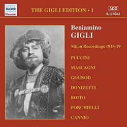 BENIAMINO GIGLI Milan Recordings 1918 - 1919 Фирменный CD BENIAMINO GIGLI Milan Recordings 1918 - 1919 Фирменный CD