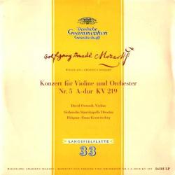 MOZART Konzert Für Violine Und Orchester Nr. 5 A-dur KV 219 Виниловая пластинка MOZART Konzert Für Violine Und Orchester Nr. 5 A-dur KV 219 Виниловая пластинка