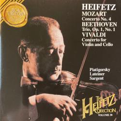 HEIFETZ MOZART BEETHOVEN VIVALDI PIATIGORSKY LATEINER SARGENT Concerto No.4 / Trio Op.1 No.1 / Concerto For Violin And Cello Фирменный CD HEIFETZ MOZART BEETHOVEN VIVALDI PIATIGORSKY LATEINER SARGENT Concerto No.4 / Trio Op.1 No.1 / Concerto For Violin And Cello Фирменный CD