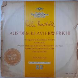 BARTOK AUS DEM KLAVIERWERK II Виниловая пластинка BARTOK AUS DEM KLAVIERWERK II Виниловая пластинка