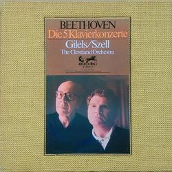 BEETHOVEN 5 KLAVIERKONZERTE GILELS/SZELL LP-BOX BEETHOVEN 5 KLAVIERKONZERTE GILELS/SZELL LP-BOX