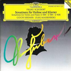 SCHUBERT Sonatinas For Violin And Piano D 384 · D 385 · D 408 Фирменный CD SCHUBERT Sonatinas For Violin And Piano D 384 · D 385 · D 408 Фирменный CD