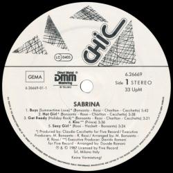 Sabrina Sabrina Виниловая пластинка Sabrina Sabrina Виниловая пластинка