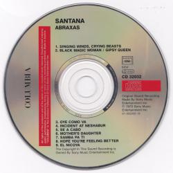 SANTANA Abraxas Фирменный CD SANTANA Abraxas Фирменный CD