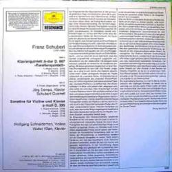 SCHUBERT FORELLEN-QUINTETT SONATINE A-MOLL Виниловая пластинка SCHUBERT FORELLEN-QUINTETT SONATINE A-MOLL Виниловая пластинка