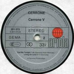 CERRONE V Виниловая пластинка CERRONE V Виниловая пластинка