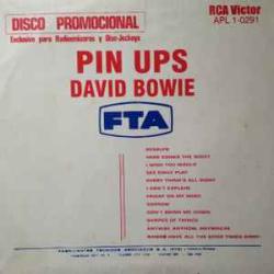 DAVID BOWIE PIN UPS Виниловая пластинка DAVID BOWIE PIN UPS Виниловая пластинка