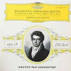 BEETHOVEN STREICHQUARTETTE D-DUR OP. 18 NR. 3 UND C-MOLL OP. 18 NR. 4 Виниловая пластинка BEETHOVEN STREICHQUARTETTE D-DUR OP. 18 NR. 3 UND C-MOLL OP. 18 NR. 4 Виниловая пластинка