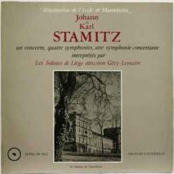 STAMITZ Un Concerto, Quatre Symphonies, Une Symphonie Concertante Виниловая пластинка STAMITZ Un Concerto, Quatre Symphonies, Une Symphonie Concertante Виниловая пластинка
