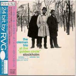 Ornette Coleman Trio At The "Golden Circle" Stockholm - Volume Two Фирменный CD Ornette Coleman Trio At The "Golden Circle" Stockholm - Volume Two Фирменный CD