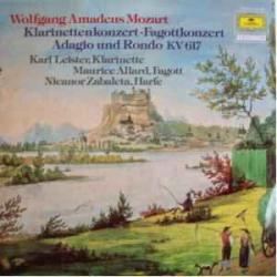 MOZART Klarinettenkonzert - Fagottkonzert - Adagio und Rondo KV 617 Виниловая пластинка MOZART Klarinettenkonzert - Fagottkonzert - Adagio und Rondo KV 617 Виниловая пластинка