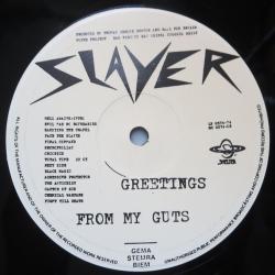 SLAYER GREETINGS FROM MY GUTS Виниловая пластинка SLAYER GREETINGS FROM MY GUTS Виниловая пластинка
