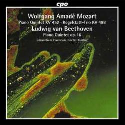 MOZART Piano Quintet KV 452 . Kegelstatt-Trio KV 498 . Piano Quintet Op. 16 Фирменный CD MOZART Piano Quintet KV 452 . Kegelstatt-Trio KV 498 . Piano Quintet Op. 16 Фирменный CD