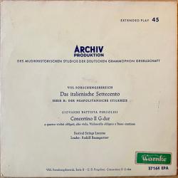 PERGOLESI Concertino Ii, G-dur Виниловая пластинка PERGOLESI Concertino Ii, G-dur Виниловая пластинка