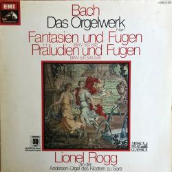 BACH Das Orgelwerk Folge 1 - Fantasien Und Fugen BWV 537, 542 / Präludien Und Fugen BWV 541,543,545 Виниловая пластинка BACH Das Orgelwerk Folge 1 - Fantasien Und Fugen BWV 537, 542 / Präludien Und Fugen BWV 541,543,545 Виниловая пластинка