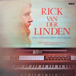 RICK VAN DER LINDEN Plays Albinoni, Bach And Händel Виниловая пластинка 