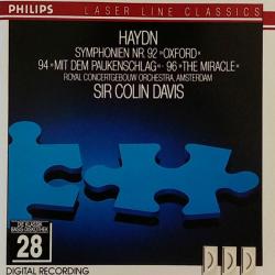 HAYDN Symphonien Nr. 92 »Oxford« ∙ 94 »Mit Dem Paukenschlag« ∙ 96 »The Miracle« Фирменный CD 