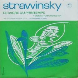 STRAWINSKY Le Sacre Du Printemps / 4 Etüden Für Orchester Виниловая пластинка 