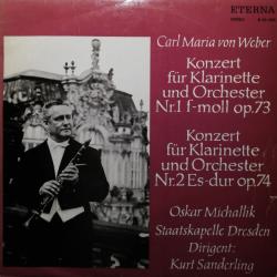 WEBER Konzert Für Klarinette Und Orchester Nr. 1 F-moll Op. 73 / Konzert Für Klarinette Und Orchester Nr. 2 Es-dur Op. 74 Виниловая пластинка 