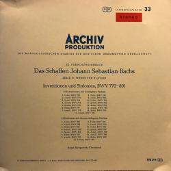 BACH RALPH KIRKPATRICK Inventionen Und Sinfonien, BWV 772-801 Виниловая пластинка BACH RALPH KIRKPATRICK Inventionen Und Sinfonien, BWV 772-801 Виниловая пластинка