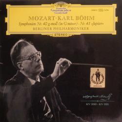 MOZART   KARL BOHM Symphonien Nr. 40 G-Moll / Nr. 41 "Jupiter" Виниловая пластинка 