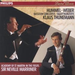 Hummel, Weber Bassoon Concertos = Fagottkonzerte Фирменный CD 