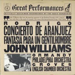 RODRIGO   JOHN WILLIAMS   ORMANDY Concierto De Aranjuez / Fantasía Para Un Gentilhombre Виниловая пластинка 