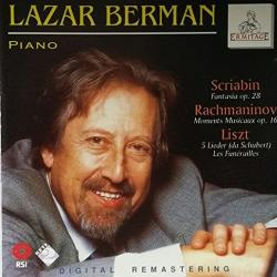 Lazar Berman - Scriabin / Rachmaninov / Liszt Fantasia Op. 28 / Moments Musicaux Op. 16 / 5 Lieder (Da Schubert), Les Funérailles Фирменный CD Lazar Berman - Scriabin / Rachmaninov / Liszt Fantasia Op. 28 / Moments Musicaux Op. 16 / 5 Lieder (Da Schubert), Les Funérailles Фирменный CD