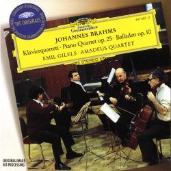 Brahms - Emil Gilels · Amadeus Quartet Klavierquartett = Piano Quartet Op. 25 • Balladen Op. 10 Фирменный CD 